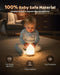 Egg Night Light for Nursery: Baby Night Lights Tap Lamp Stepless Dimming with Warm White and 7 RGB Colors Rechargeable Portable for Infant and Kids Bedroom Breastfeeding Sleep Aid