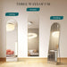 59"X16" Arched Full Length Mirror, Full Body Mirror with Aluminum Alloy Thin Frame, Leaning or Standing, Suitable for Bedroom, Livingroom, Cloakroom, Gold