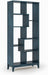 Geometrix Bookcase 72" H / 100% Solid Wood/Deep Ocean Blue Finish