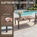 4 Piece Outdoor Patio Furniture Set, All Weather Wicker Conversation Set with 6" Thick Cushions, High Back Deep Seating Sofa & Armchairs, Outdoor Couch Set with Coffee Table for Backyard, Balcony