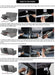 Reclining Love Seat Slipcover, 48" - 65" L, 6-Piece Velvet Stretch Loveseat Reclining Sofa Covers, 2 Seat Love Seat Recliner Cover, Thick, Soft, Washable (Dark Grey)