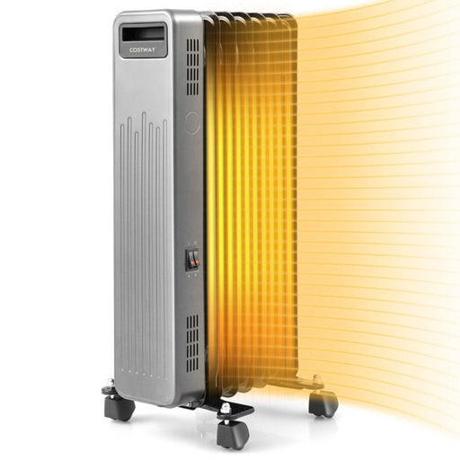 1500W Portable Oil-Filled Radiator Heater for Home and Office