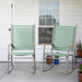 2 Pcs Outdoor Rocking Chairs Set,Upgraded High Back Patio Rocking Chairs Set,Breathable Textilene Fabric Rocking Chair for Porch,Patio,Garden,Balcony(Green)