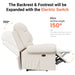 Power Recliner Chair,Electric Recline Sofa Chair for Adults with USB Port,Comfy Teddy Fleece Adjustable Cloud Sofa,Tool-Free Setup,Beige White