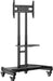 Mobile TV Cart for 32-82 Inch Flat/Curved LED/LCD/OLED Tvs Rolling TV Stand with Height Adjustable Shelf Max VESA 600X400Mm up to 100Lbs- Outdoor TV Stand Trolley with Wheels PGTVMC05-1