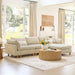 Beige Oversized Sectional Sofa For Spacious Living