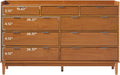 Blythe Nine-Drawer Tray-Top Dresser 60-Inch Caramel