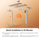 Standing Desk, 32" Small Sit Stand Home Office Desk, Electric Stand up Desk, Adjustable Desk with Splice Board, White Frame/Maple Top
