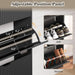 Matte Black UltraSlim Shoe Storage Cabinet Drawers
