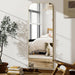 57x20 Full Length Mirror GoldRoundedCornerAluminumFrame