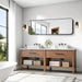 60"X20" Full Length Wall Mirror, Large Black Vanity Mirror with Rounded Corner & Metal Frame, Modern Design for Bathroom, Living Room, Entryway, Hang Horizontal/Vertical