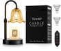 Candle Warmer Lamp with Timer, Birthday for Women Mom, House Warming Gifts Modern Farmhouse Home Decor, Dimmable Wax Melt Warmer for Jar Candles with 2 Bulbs (Amber)
