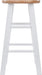 Element Counter Stools, Natural & White, 24", 2 Piece Set