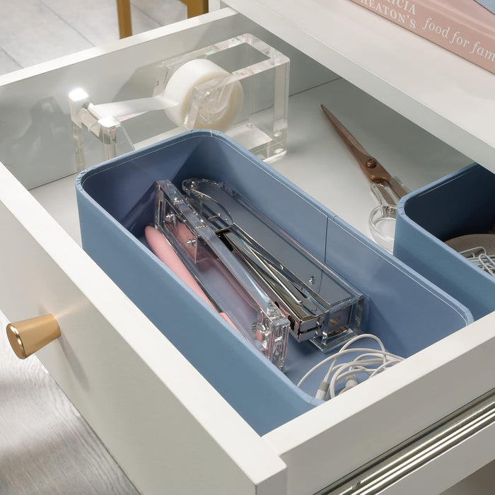 Harper Heights L-Desk, White Finish