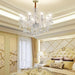 K9 Clear Crystal Chandelier 28InchDiameter 8Light Pendant