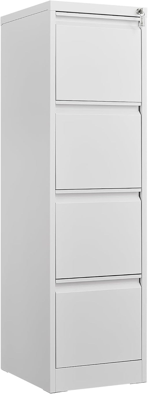 4 Drawer File Cabinet with Lock Steel Vertical Filing Cabinet