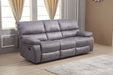 Microfiber Reclining Sofa Couch Set Living Room Set 8007 (Grey, Sofa)