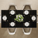 71 Inch Dining Table Black PremiumSolidWoodDurable