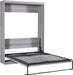Full Size Murphy Cabinet Bed GrayMatteWalnutFinish