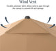 10X10Ft Cantilever Patio Umbrella, 5 Year Fade Resistant 260 GSM Canopy, Smooth Tilt Adjustment, and Aluminum Frame - Tan