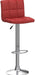 Counter Height Bar Stools Set of 2 Bar Chairs Height Adjustable Swivel Stool with Back PU Leather Kitchen Counter Stools Dining Chairs