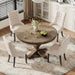Wingback Dining Chairs Set of 4, Beige