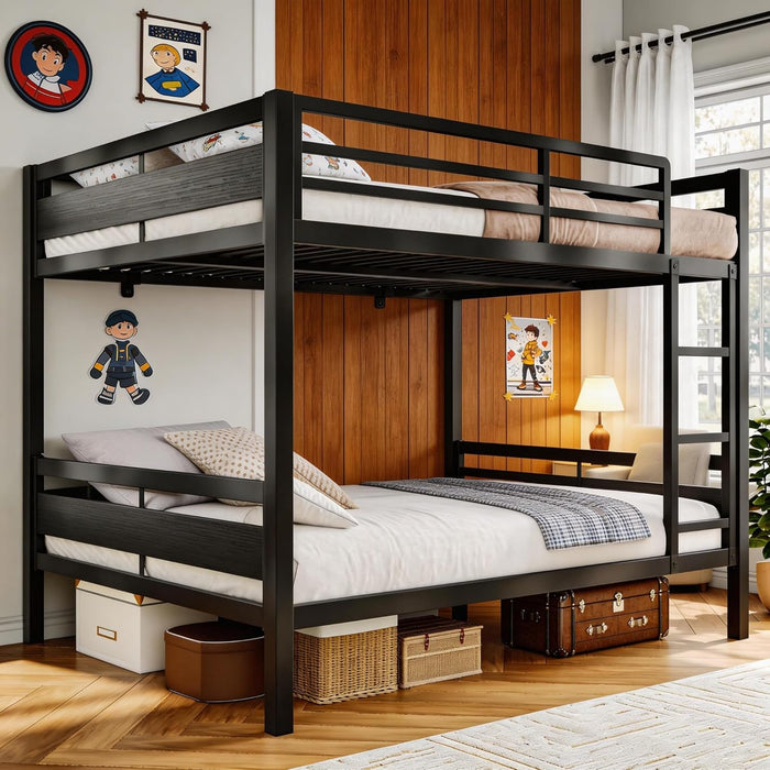 Full Over Full IndustrialGrade StainlessSteel Bunk Bed
