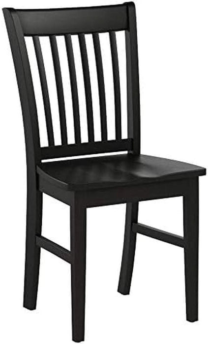 Norfol 11" Wood Dining Chairs in Black (Set of 2)