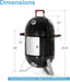 18" Vertical Charcoal Smoker Grill Bullet Water Smoker Barbeque Grill, Outdoor BBQ Smokers Portable Meat Smoker Grill for Deck Patio Backyard Balcony Parties