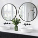 round Bathroom Mirror for over Sink 2 Pack 26" Black Circle Wall Mirror