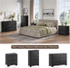 Black Dresser for Bedroom with 6 Drawers, 47" W Modern Chest of Drawers with Unique Thickened Foot, Rounded Corner Design, Wooden Dresser Organizer for Bedroom, Living Room, Hallway