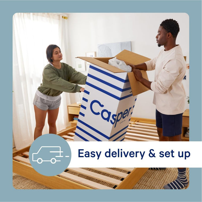 Sleep Element, Queen Medium Firm Mattress - Memory Foam + Support - 100-Night Trial - Certipur-Us Mattress, Grey