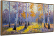 Birch Tree Forest Canvas Wall Art Nature Large Textured Pictures Paintings Wall Decor Living Room Artwork for Dining Room Walls Bedroom Home Office, Framed 58"X29"