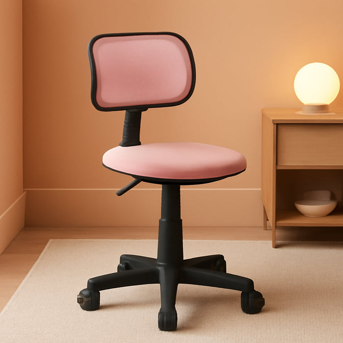 Swivel Mesh Desk Chair, Blush 21D X 21W X 34H In