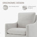 Upholstered Dining Chairs with Casters No Assembly Modern Accent Armchair with Rollers for Diningroom Bedroom Livingroom Reading Room,2 Pcs,Linen