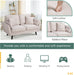 Modern Loveseat Couch with Pillow (63")