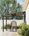 10x12 Lean-To Gazebo Wall-Mounted Polycarbonate Hardtop