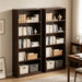 71" Inch Tall 5-Tier Bookcase,Large Freestanding Bookshelf for Home Office and Professional Workspace,Living Room,Bedroom and Dining Room (5-Tier, Dark Walnut, Side-Panel Separated)