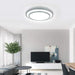 20" Modern Dimmable LED Flush Mount Ceiling Lights with Remote round Ceiling Light Indoor for Office Living Room Dining Kitchen Bedroom, Bulb Included