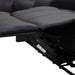 Reclining Sectional Sofa Set, L Shaped PU Leather Recliner Couch with Cup Holder and Storage Console for Home Theater & Living Room, Black