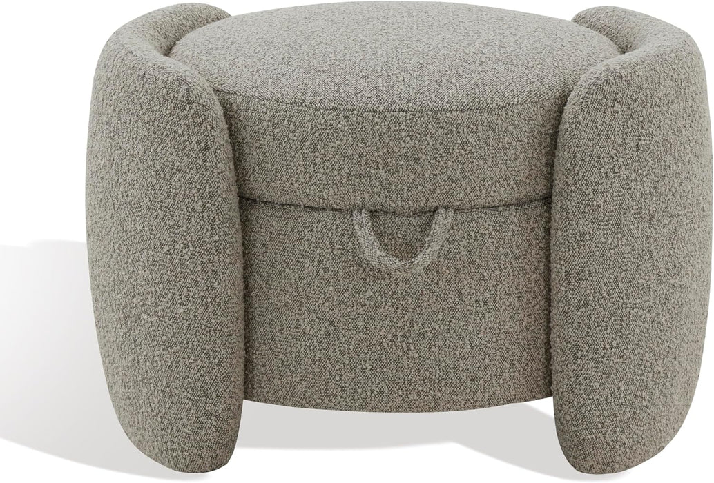 Couture Collection Danianna Light Brown Boucle Storage Ottoman (Fully Assembled)