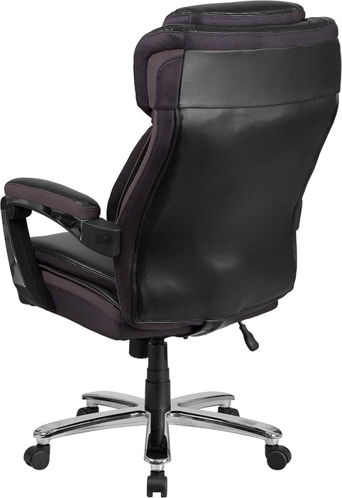 Hercules Series High-Back Swivel Leathersoft Office Chair, Ergonomic Executive Chair with Headrest and Adjustable Height, Black