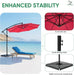10FT Patio Umbrella, Cantilever Umbrella, UV Protection