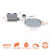 HLB Series 6 In. Adjustable CCT Canless IC Rated Dimmable Indoor, Outdoor Integrated LED Recessed Light Kit