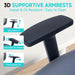 Ergonomic Office Chair with Footrest, 90-160° Reclining Mesh Desk Chair