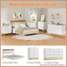 White 7 Drawers Dresser for Bedroom,54" Large Chest of Drawers