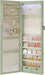 6 Leds Mirror Jewelry Cabinet, 47.2-Inch Tall Lockable Wall or Door Mounted Jewelry Armoire Organizer with Mirror, 2 Drawers, 3.9 X 14.6 X 47.2 Inches, Laurel Green UJJC093C01