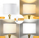 Gold Tripod Floor Lamp, 61” Floor Lamps for Living Room with Rotary Switch
