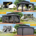 Hardtop Gazebo 16x12 Gray Durable Nettings Shelters