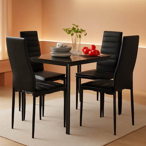 5-Piece Kitchen Dining Table Set for Dining Room